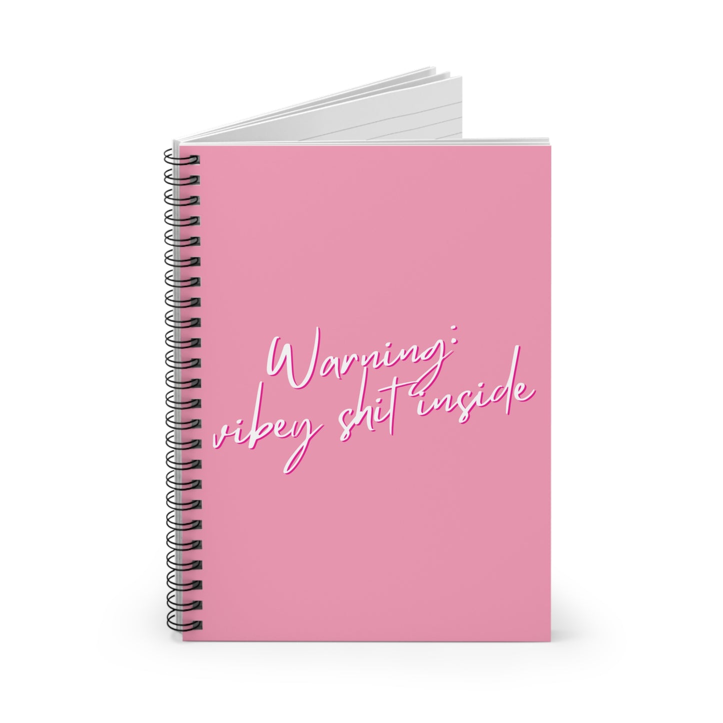 Warning: Vibey Shit Inside Journal (Pink)