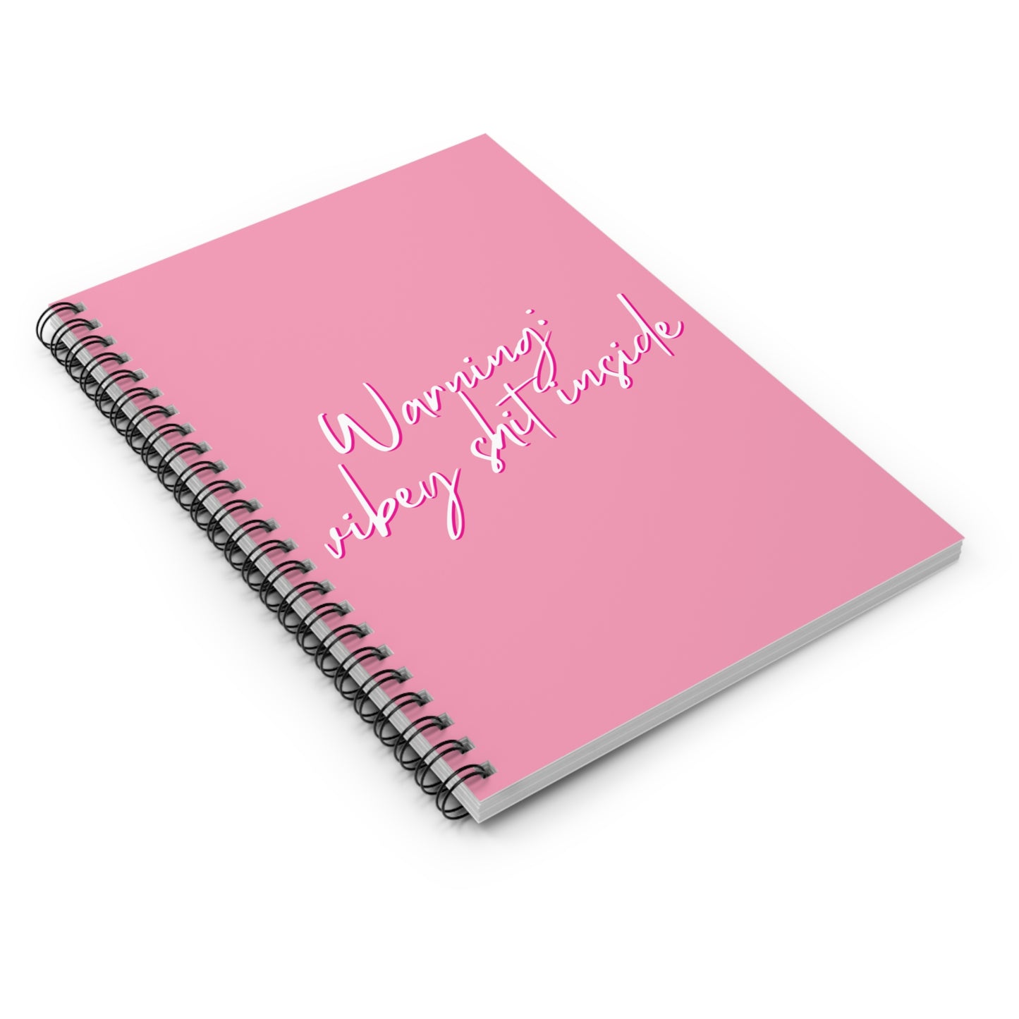 Warning: Vibey Shit Inside Journal (Pink)